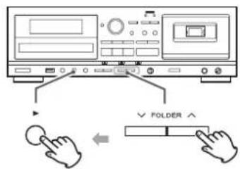 TEAC AD850 - Selecting a folder - 1