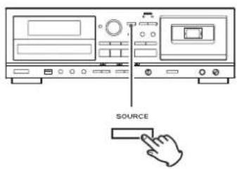 TEAC AD850 - Seleccionar una fuente de sonido para reproducción/grabación - 1