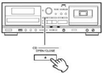 TEAC AD850 - Press the CD OPEN/CLOSE (▲) button to open the disc tray. - 1