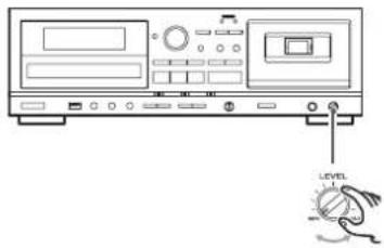 TEAC AD850 - Adjust the mic level. - 1