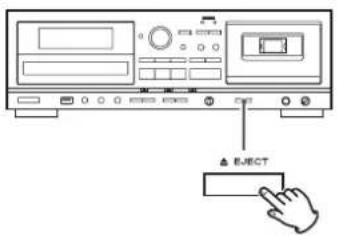 TEAC AD850 - Opening the cassette tape compartment - 1