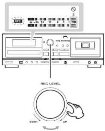 TEAC AD850 - (When recording from a tape or an external source) Adjust the recording level. - 1