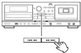 TEAC AD850 - Saut à un fichier/piste précédent ou suivant - 1