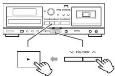 TEAC AD850 - Sélection d'un dossier (disque MP3) - 1