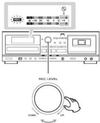 TEAC AD850 - Ajuste el nivel de grabación. - 1