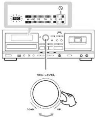 TEAC AD850 - Adjust the recording level. - 1