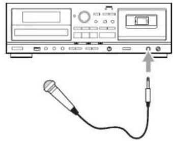 TEAC AD850 - Connecting a mic - 1