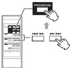 TEAC AD850 - Pulse los botones de salto ( |◀◀ o ▶▶|) de la sección CD/USB para seleccionar una pista/archivo y después pulse el botón PROGRAM. - 1