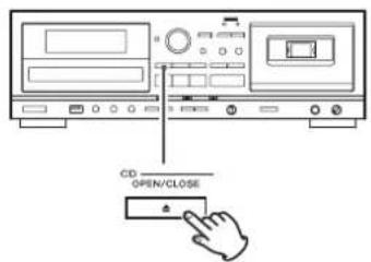 TEAC AD850 - Opening the disc tray - 1