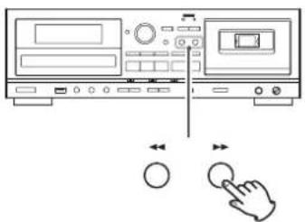 TEAC AD850 - Fast-forwarding/Rewinding a tape - 1