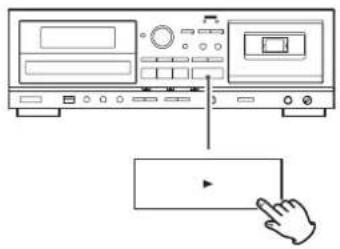TEAC AD850 - Appuyez sur la touche de lecture TAPE (▶) pour lancer la lecture. - 1