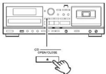 TEAC AD850 - Abrir la bandeja de disco - 1