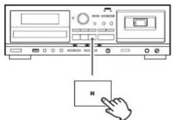 TEAC AD850 - Arrêt provisoire de la lecture (mode de pause) - 1