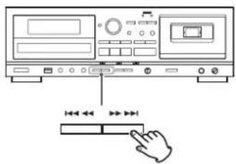TEAC AD850 - Saltar a un archivo anterior o posterior - 1