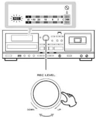 TEAC AD850 - Ajuste el nivel de la fuente de sonido. - 1