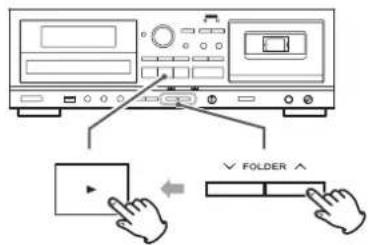 TEAC AD850 - Seleccionar una carpeta (disco MP3) - 1