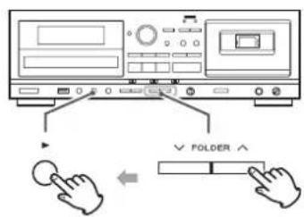 TEAC AD850 - Sélection d'un dossier - 1