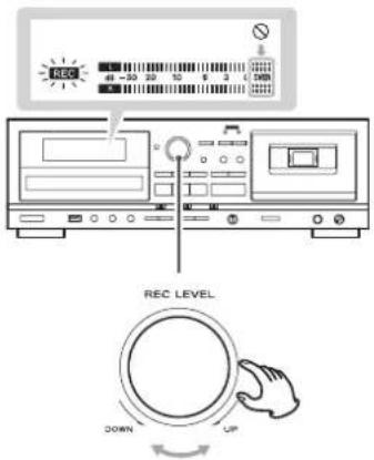 TEAC AD850 - Adjust the recording level. - 1