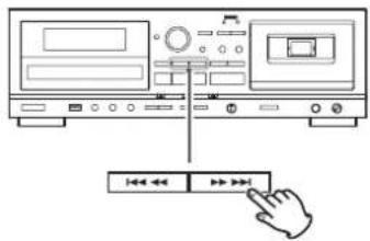 TEAC AD850 - Skipping to an earlier or later track/file - 1