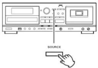 TEAC AD850 - Sélection d'une source de lecture/enregistrement - 1