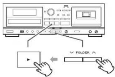 TEAC AD850 - Selecting a folder (MP3 disc) - 1