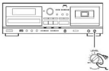 TEAC AD850 - Réglez le niveau du micro. - 1