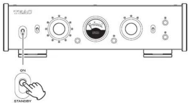 TEAC PE505 - Mise sous tension - 1