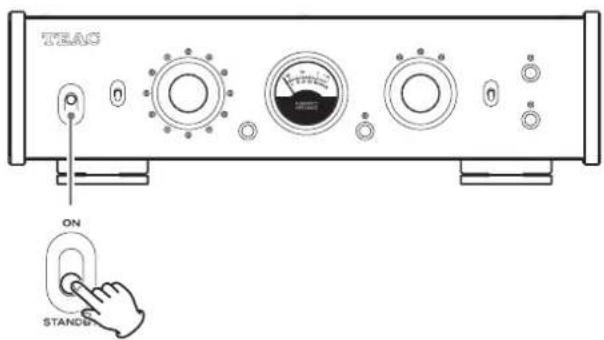 TEAC PE505 - Set the STANDBY/ON switch on the unit to STANDBY. - 1