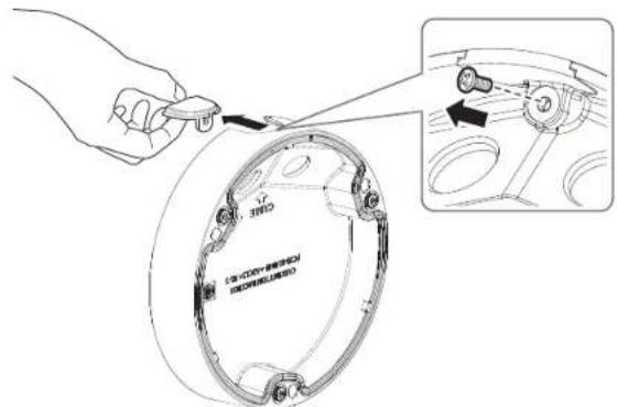 Hanwha XNDC7083RV - Installation du tuyau utilisé - 1
