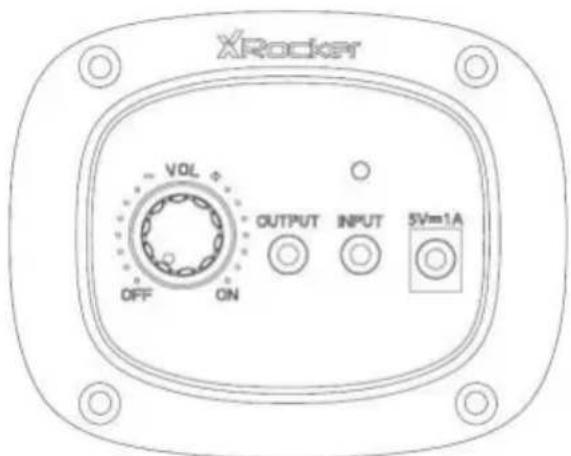 X Rocker Shadow 2.0 - Vue d'ensemble du panneau de commande - 1