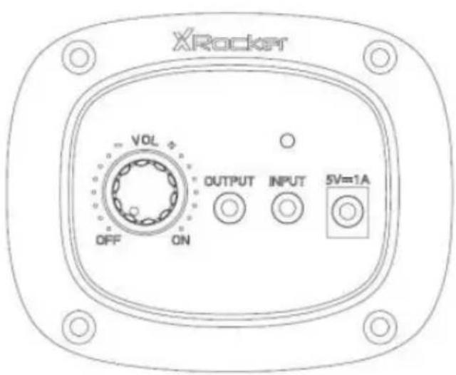 X Rocker Shadow 2.0 - Overzicht van het bedieningspaneel - 1