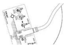 TEAC TN5BB - Déplacez la réglette d'alignment de cellule et le bras de lecture pour amener la pointe de la cellule sur le point B. - 1