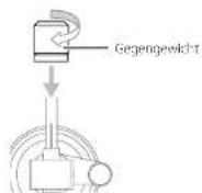 TEAC TN5BB - Installieren Sle das Gegengewicht. - 1