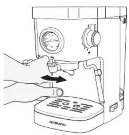 Ambiano GTEM02 - Insérer et enlever le support du filtre - 1