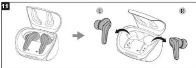 CALIBER TWS100A - Pairing (Fig. 11) - 1