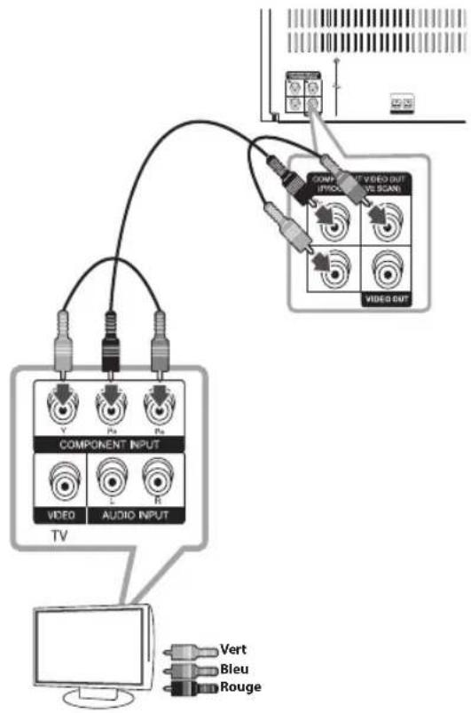 LG DM2520 - Connexion vidéo en composantes - 1