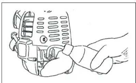 MAKITA EBH341R - Remplacement de l'huile « jauge d'huile - 2