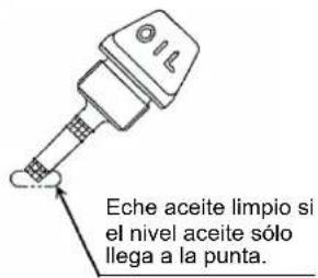 MAKITA EBH341R - Punto 1 de reabastecimiento de aceite: bayoneta de aceite - 1