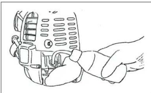 MAKITA EBH341R - Opmerking 1 bij het verversen van de olie; de "oliepeilstok" - 5