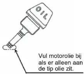 MAKITA EBH341R - Opmerking 1 bij het verversen van de olie; de "oliepeilstok" - 1