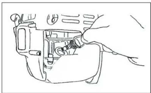 MAKITA EBH341R - Point 1 in Replacement of Oil "Oil Gauge" - 4