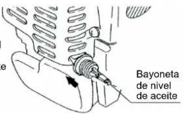 MAKITA EBH341R - Punto 1 de reabastecimiento de aceite: bayoneta de aceite - 3