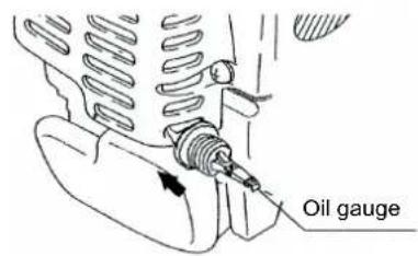 MAKITA EBH341R - Point 1 in Replacement of Oil "Oil Gauge" - 3
