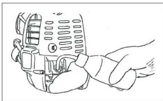 MAKITA EBH341R - Point 1 in Replacement of Oil "Oil Gauge" - 5