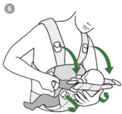 BabyBjörn Harmony - ALOITA LAPSEN POIS OTTAMINEN KÄNTÄMÄLLA KANTOREPPU ETUPUOLELLE - 6