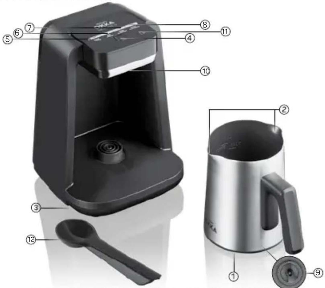 Arzum Rich Spin M - SPECIFICATIONS GENÉRALES ET TECHNIQUES DE LA MACHINE - 1