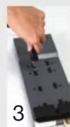 Q-See QT5516 - STEP 1 Turning on the DVR 1^re ÉTAPE Mise sous tension du DVR - 2
