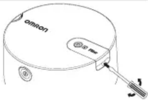 OMRON X105 Advanced - Changement du filtre à air - 1