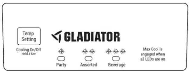 Gladiator GAFZ30FDGB - Temperature Control - 1