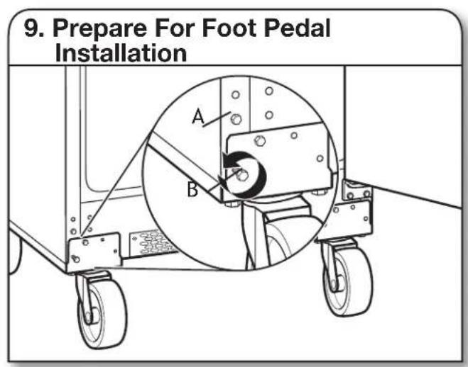 Gladiator GAFZ30FDGB - Stand Unit Upright7. Lock Front Casters - 2